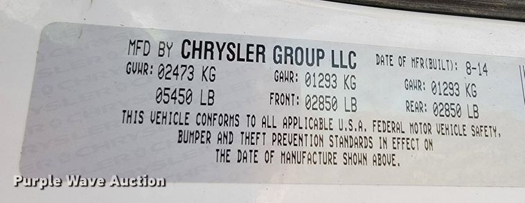 image for item JE9198 2014 Dodge Charger Police