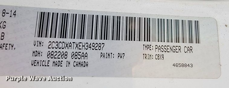 image for item JE9198 2014 Dodge Charger Police