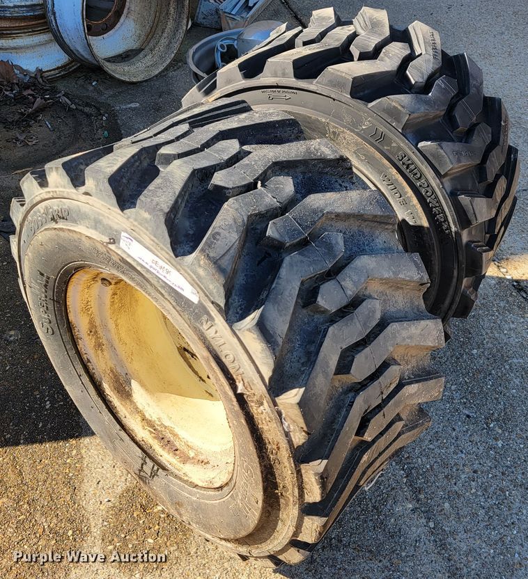 image for item JE9199 (2) 33x15.5-16.5 tires and wheels