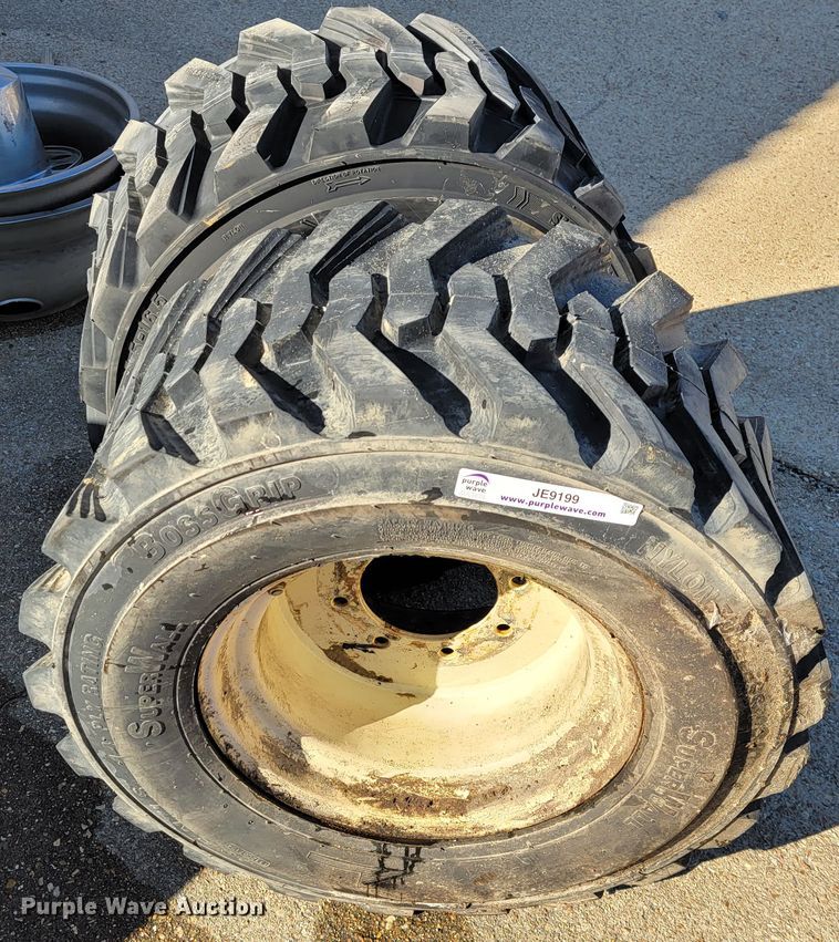 image for item JE9199 (2) 33x15.5-16.5 tires and wheels