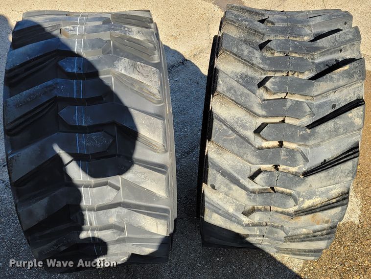 image for item JE9199 (2) 33x15.5-16.5 tires and wheels