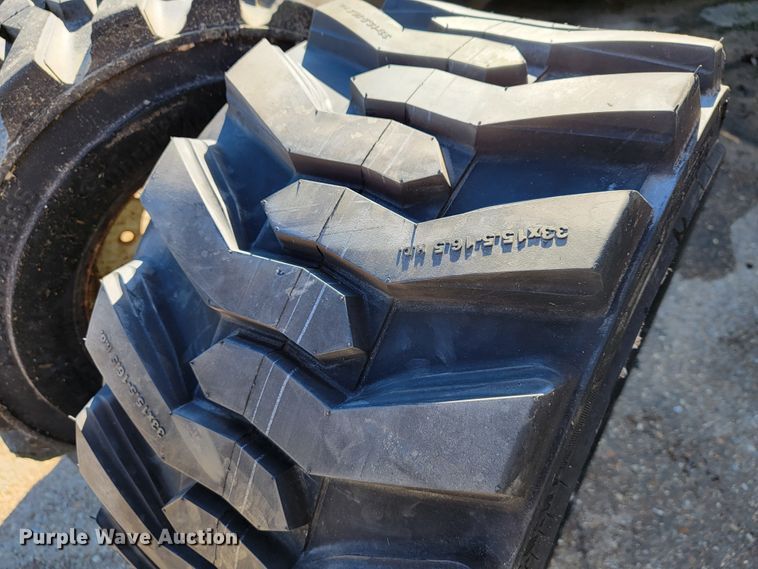 image for item JE9199 (2) 33x15.5-16.5 tires and wheels