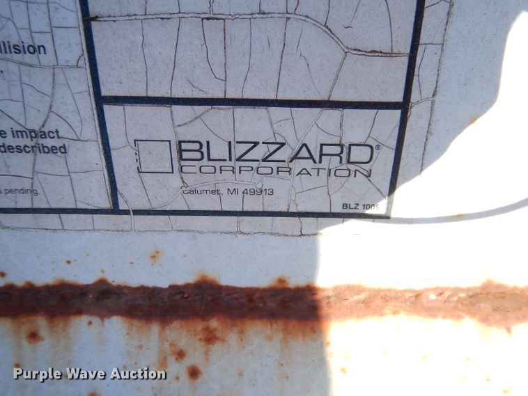 image for item KA9675 Blizzard 8'W snow plow