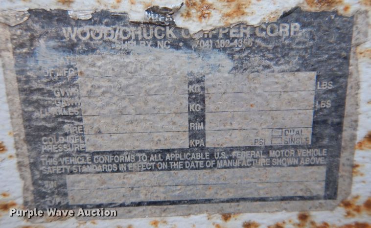 image for item KH9113 2004 Wood Chuck Chipper 12A  wood chipper