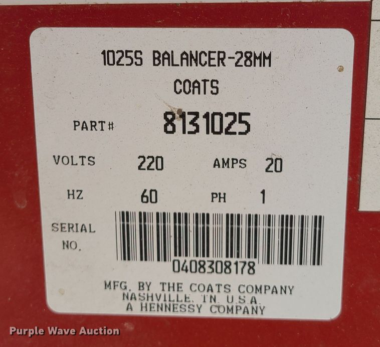 image for item KO9794 Coats 1025  wheel balancer