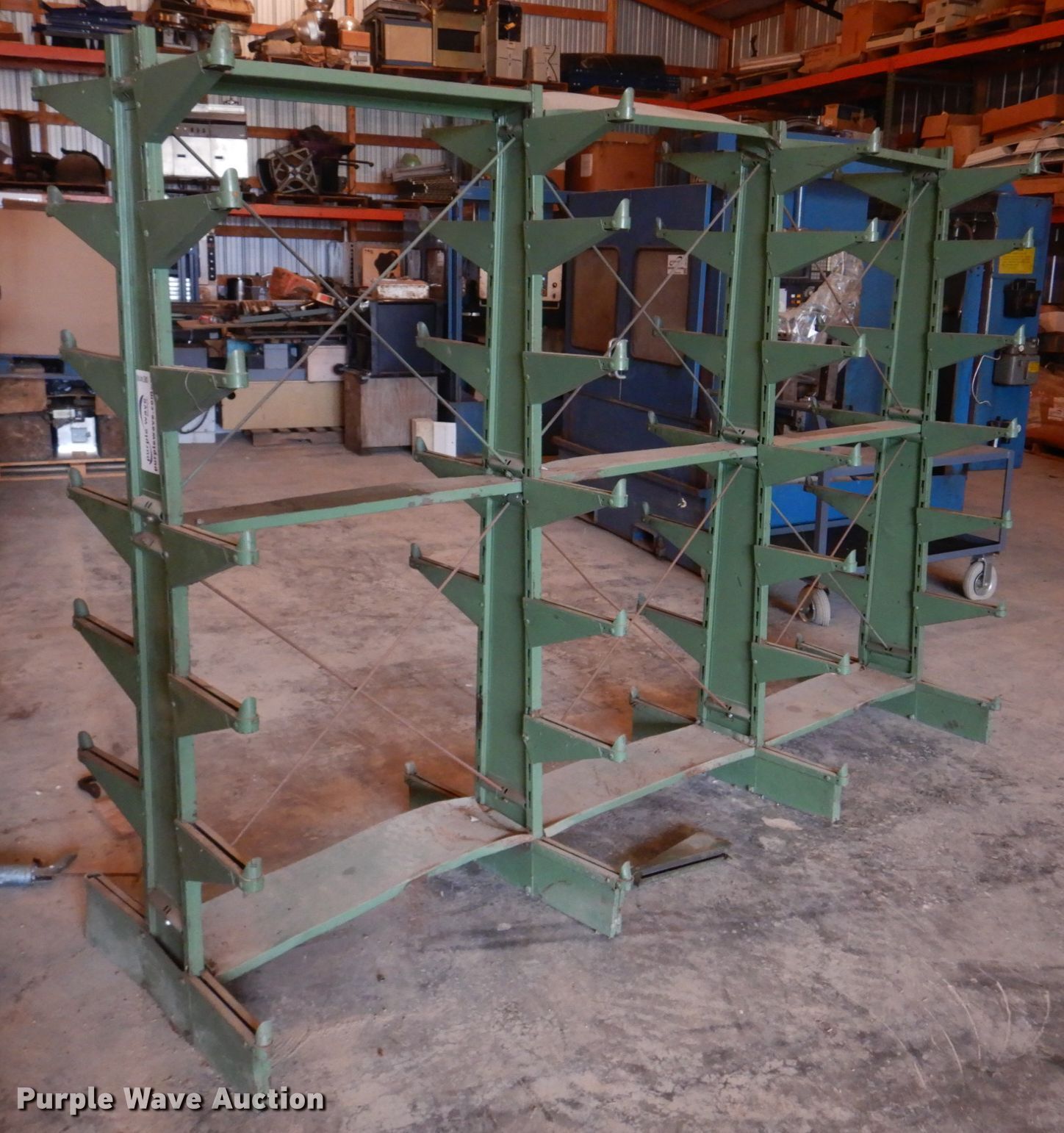 Lyon metal shelving in Wellsville, MO | Item DE7418 sold | Purple Wave