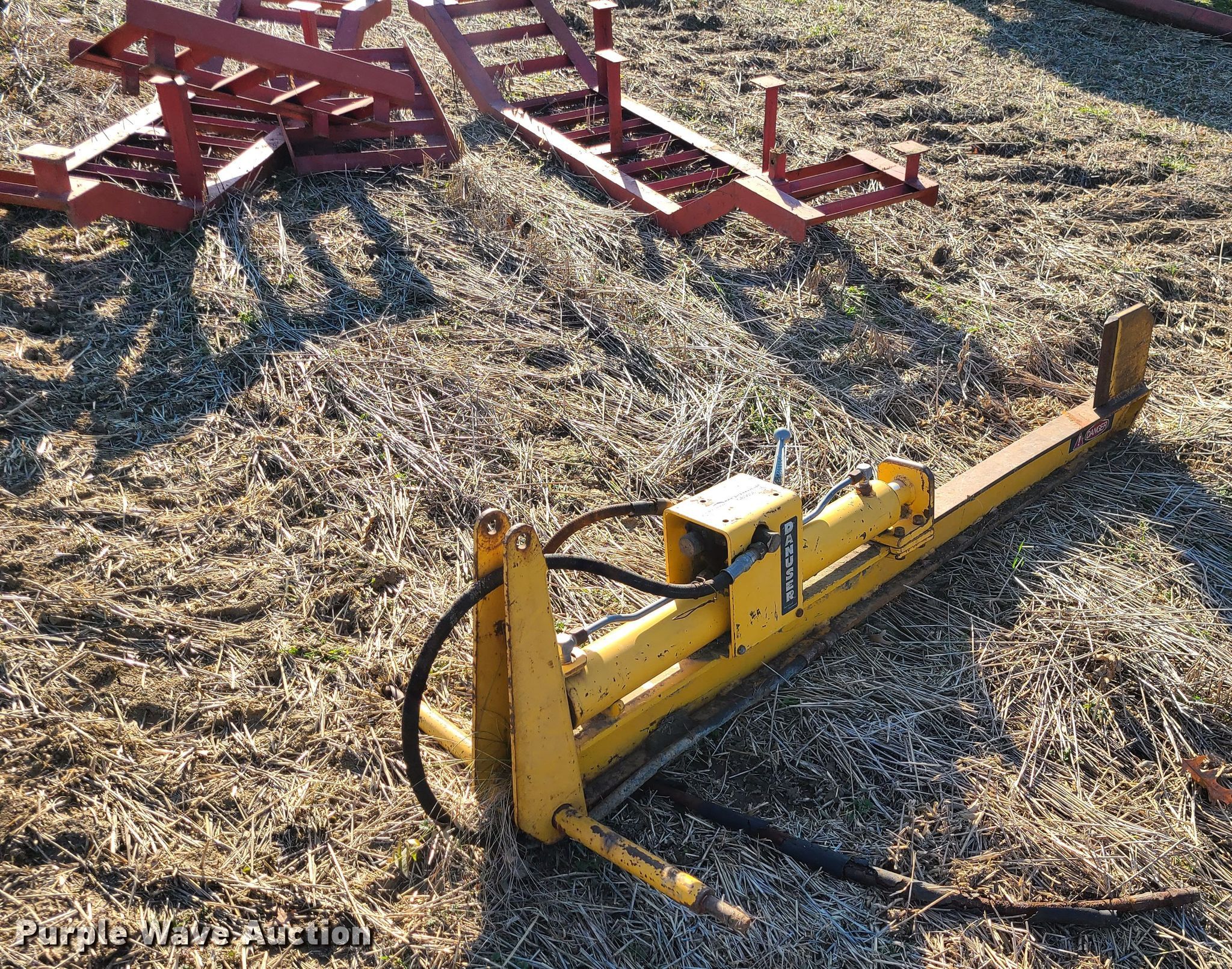 Danuser log splitter in Higginsville, MO Item GB9058 sold Purple Wave