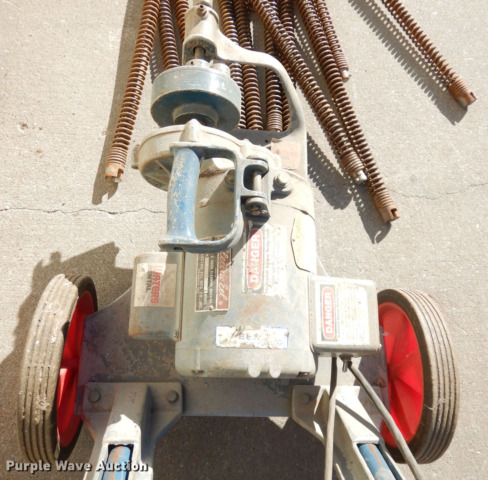 Electric Eel sewer machine in Manhattan, KS Item KS9040 sold Purple