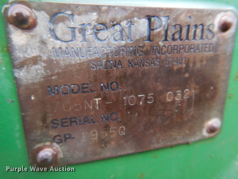 image for item DH8121 2002 Great Plains 705NT  grain drill