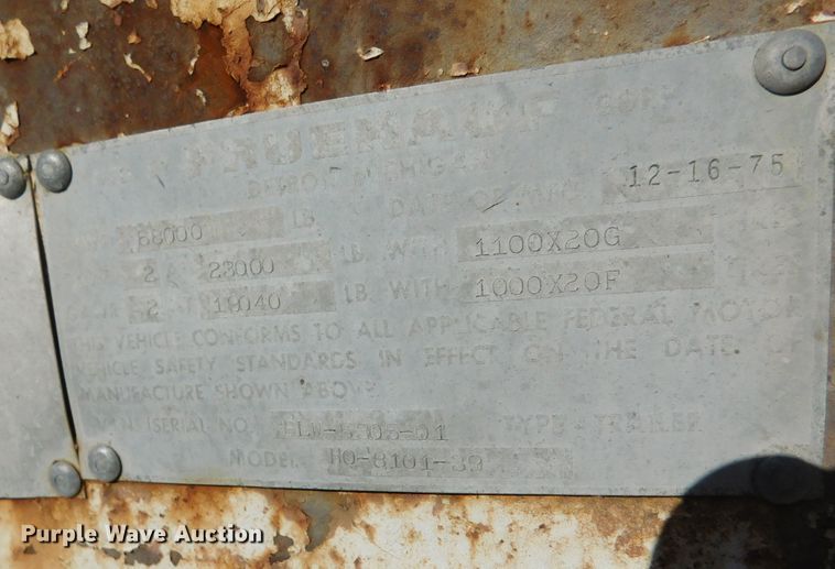 image for item DJ7556 1976 Hobbs  grain trailer