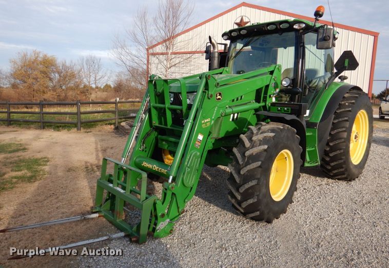 image for item DK1466 2015 John Deere 6125R  MFWD tractor