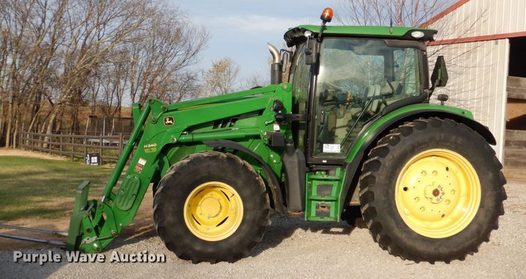 image for item DK1466 2015 John Deere 6125R  MFWD tractor