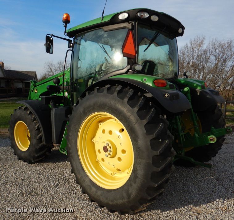 image for item DK1466 2015 John Deere 6125R  MFWD tractor