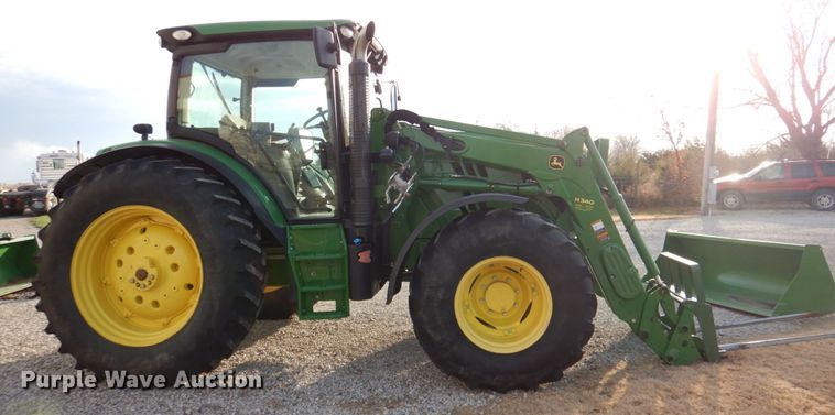 image for item DK1466 2015 John Deere 6125R  MFWD tractor