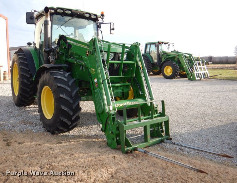 image for item DK1466 2015 John Deere 6125R  MFWD tractor