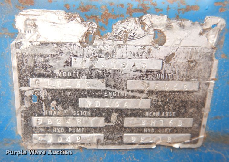 image for item DK3202 1969 Ford 8000  tractor