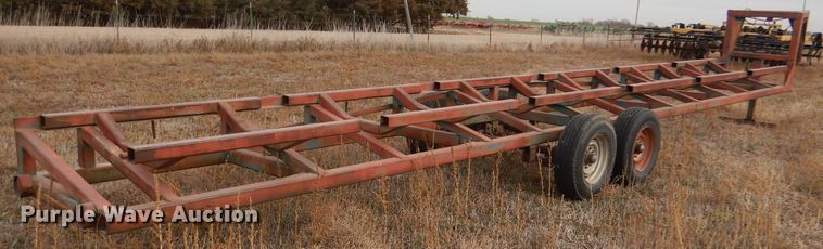 image for item DK3227 Shop built hay bale trailer