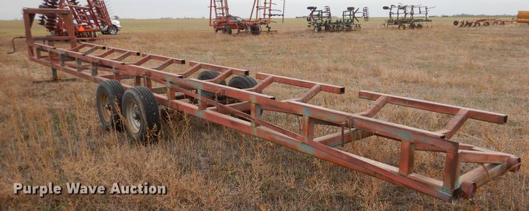 image for item DK3227 Shop built hay bale trailer