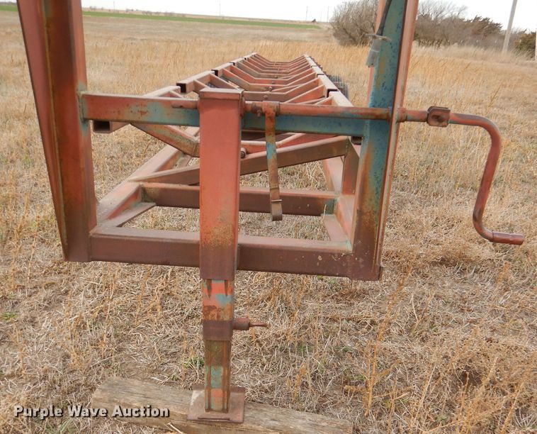 image for item DK3227 Shop built hay bale trailer