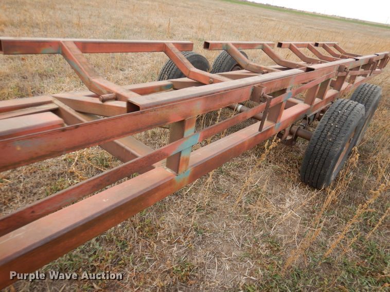 image for item DK3227 Shop built hay bale trailer