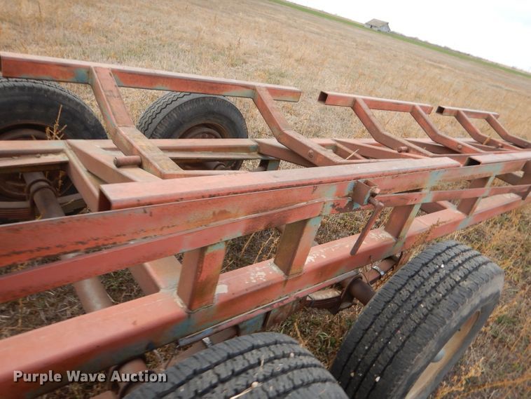 image for item DK3227 Shop built hay bale trailer