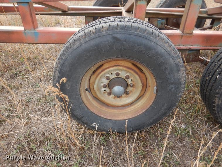 image for item DK3227 Shop built hay bale trailer