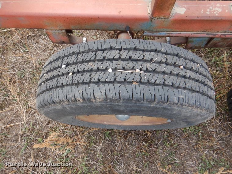 image for item DK3227 Shop built hay bale trailer