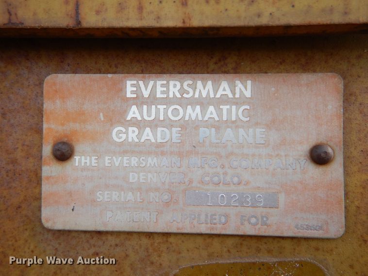 image for item DL3491 Eversman  land leveler