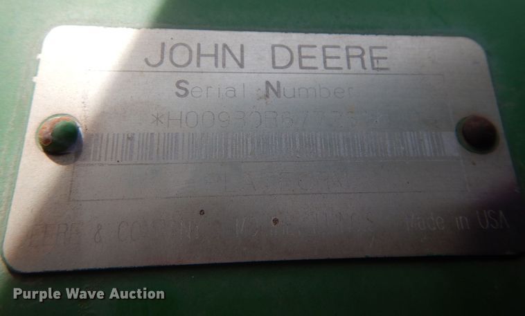 image for item DL3516 1998 John Deere 930  rigid head