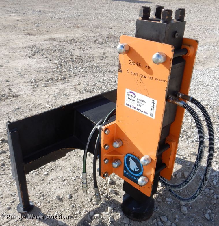 Wolverine ZWPD0750R skid steer post driver in Adair, IA Item DL5886