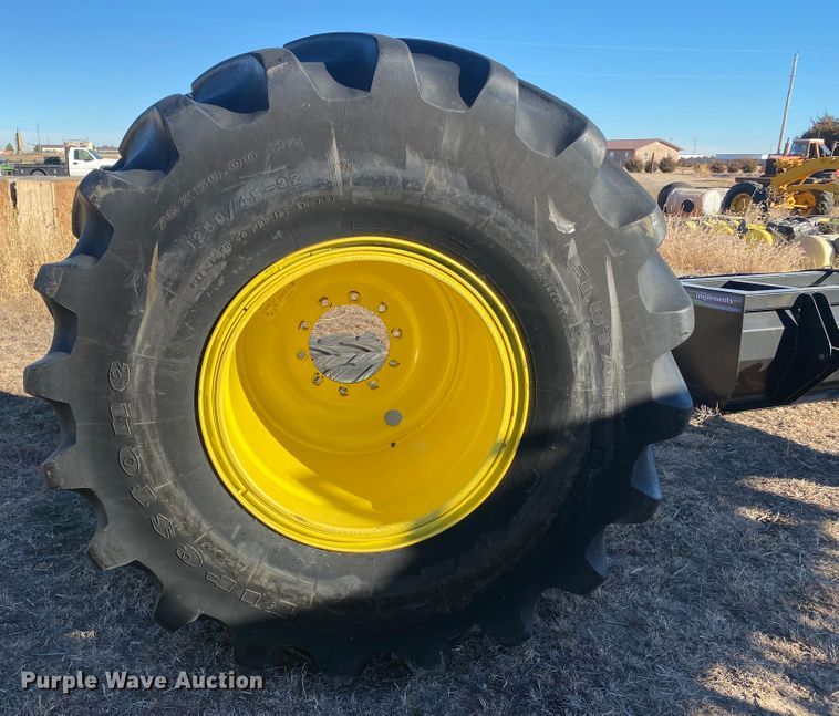(2) 76x50.0032 tires and wheels in Sublette, KS Item DL6195 sold