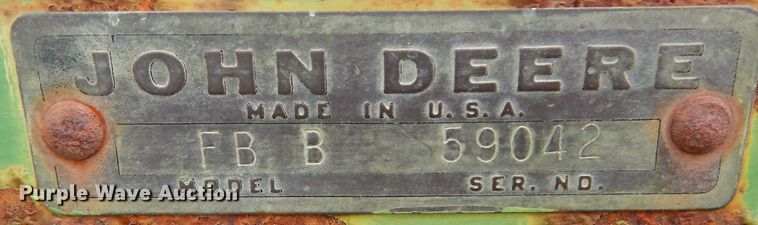image for item DM0702 John Deere FB B  grain drill