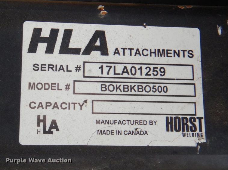 image for item DN2501 HLA BK60 skid steer round bale cutter