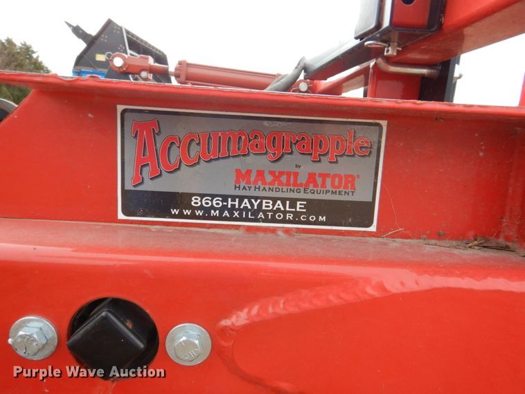 image for item DN2502 Maxilator Accumagrapple MXE skid steer square bale grapple