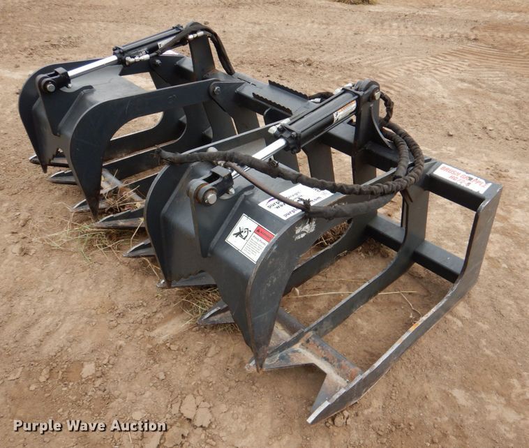 image for item DN2504 Stout HD72-8 72"W skid steer grapple bucket