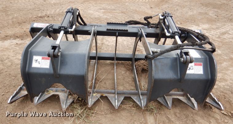 image for item DN2504 Stout HD72-8 72"W skid steer grapple bucket