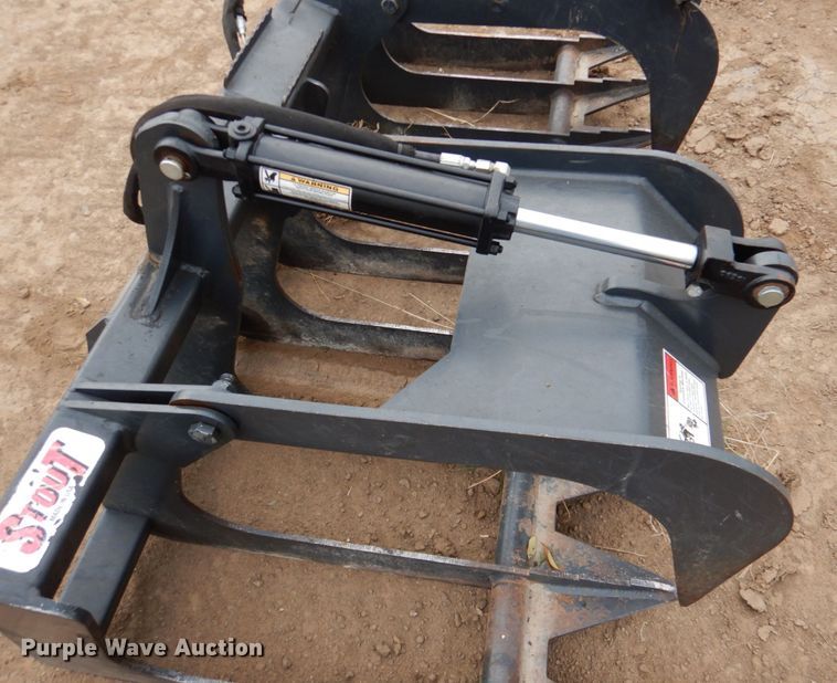 image for item DN2504 Stout HD72-8 72"W skid steer grapple bucket