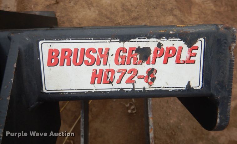 image for item DN2504 Stout HD72-8 72"W skid steer grapple bucket