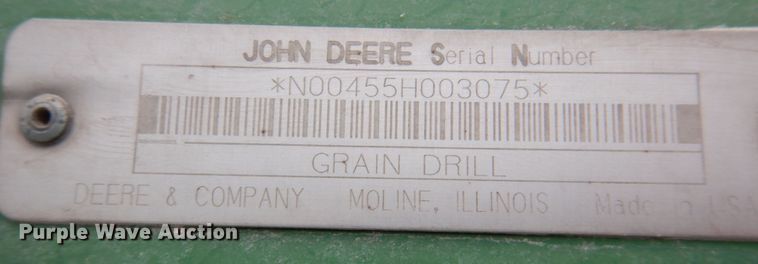image for item DN2542 John Deere 455  grain drill
