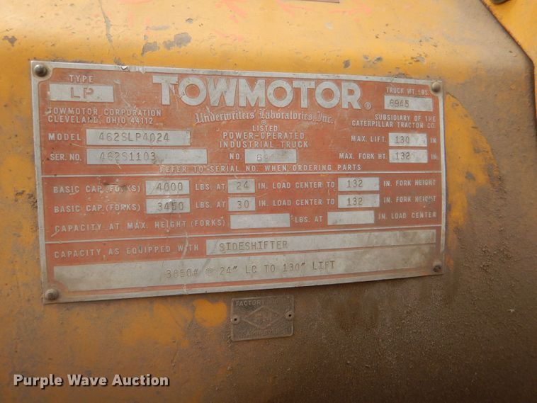 image for item DN5379 Towmotor 462SLP4024  forklift