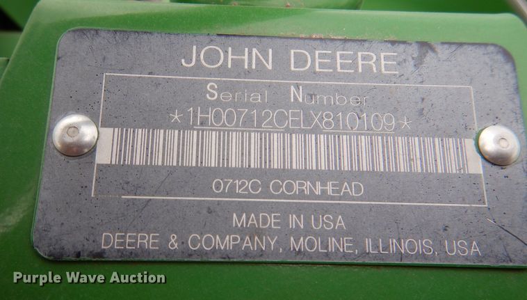 image for item DN5397 2020 John Deere 712C  corn head