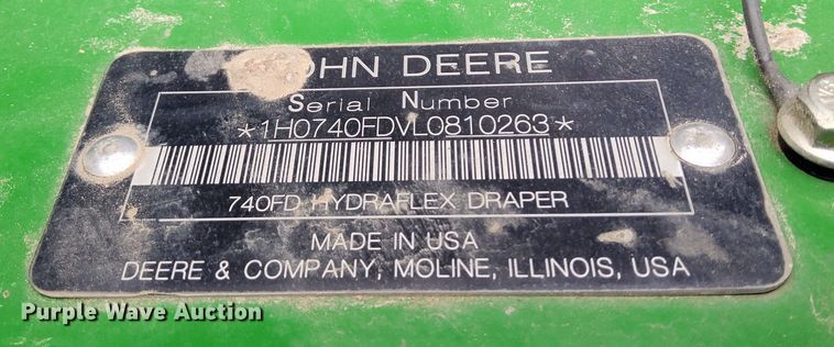 image for item DN5402 2020 John Deere 740FD HydraFlex  flex draper head