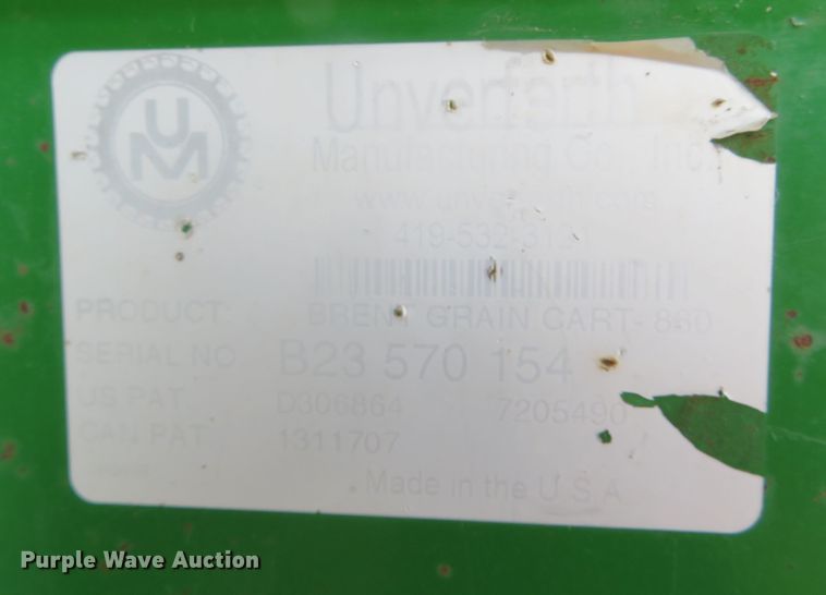 image for item DN7843 Brent 880  grain cart