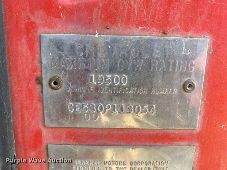 image for item EX9654 1970 Chevrolet C50  grain truck