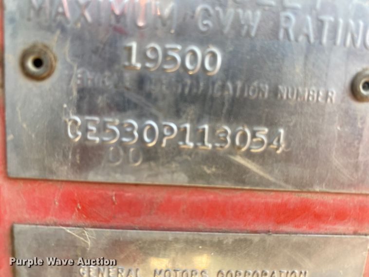 image for item EX9654 1970 Chevrolet C50  grain truck