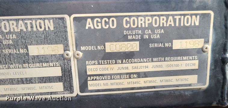 image for item GB9060 Challenger MT865C  tractor