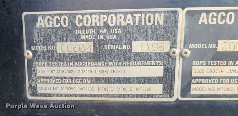 image for item GB9060 Challenger MT865C  tractor