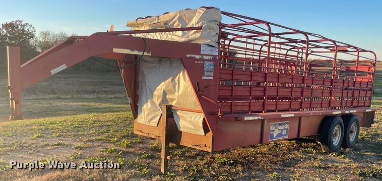 image for item IX9563 1995 Gooseneck A6A1  livestock trailer