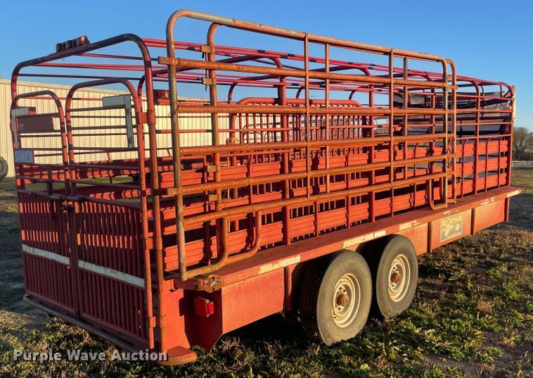 image for item IX9563 1995 Gooseneck A6A1  livestock trailer