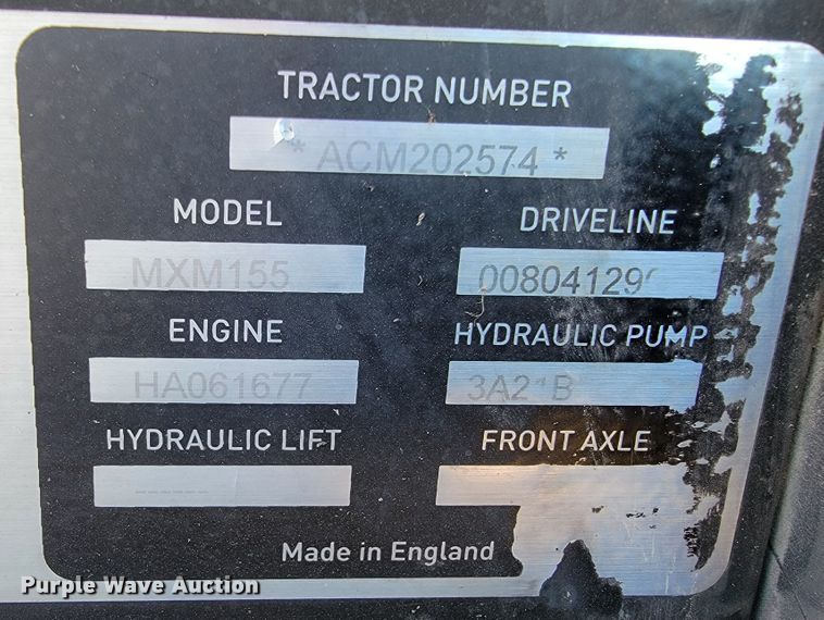 image for item IX9565 2003 Case IH MXM155  tractor